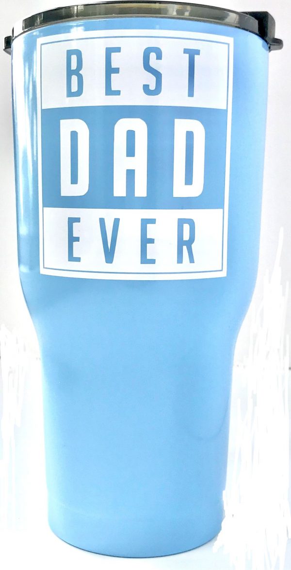 Best dad ever blue stainless steel tumbler72