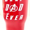 best dad ever red stainless steel tumbler72