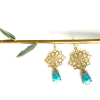 Turquoise Howlite Gold