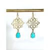 Turquoise Howlite Gold Moroccan