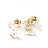 golden flakes square earrings72