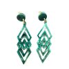 green lozenges earrings72
